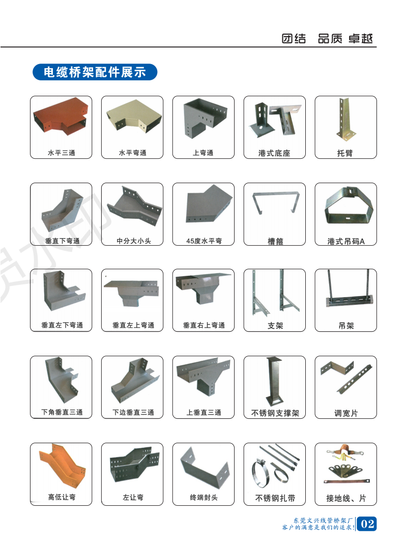 橋架規(guī)格型號大全(圖22) 電纜橋架配件表
